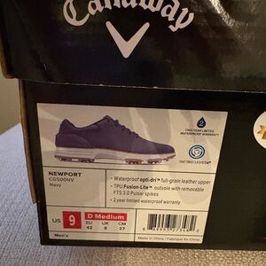 Callaway Newport Men's Golf Shoes - Navy Purple